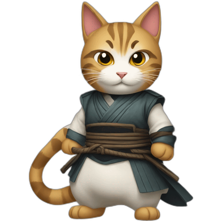 cat samourai emoji