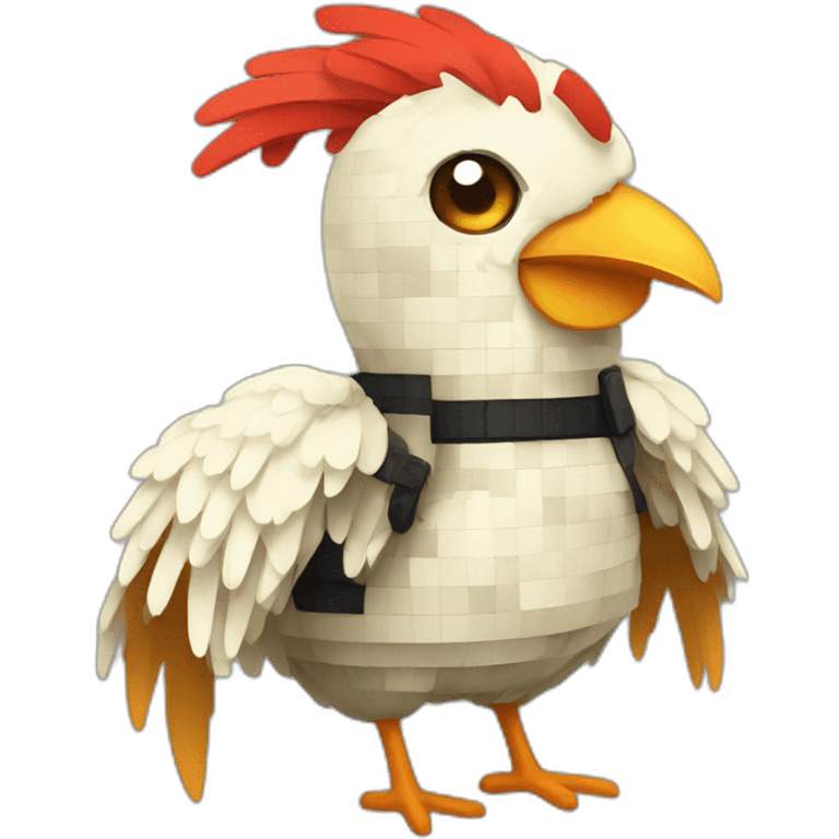 pixel ninja chicken emoji