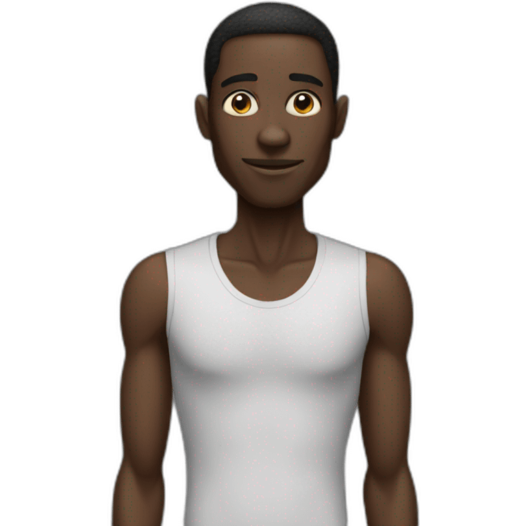 very very skinny black man emoji