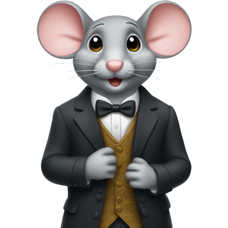 A dapper mouse  emoji