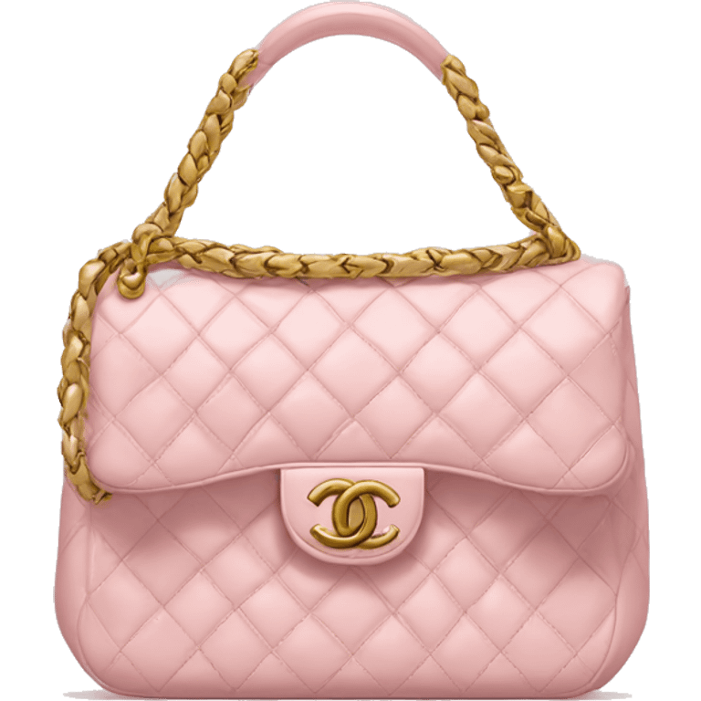 Chanel light pink bag emoji