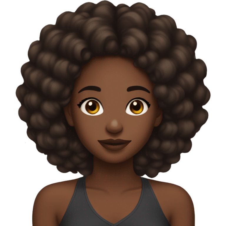 Black girl aesthetic skin care emoji