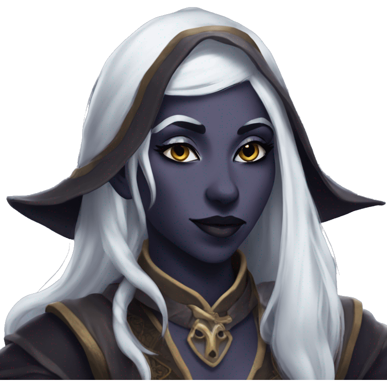 Drow wizard dnd seductive look emoji