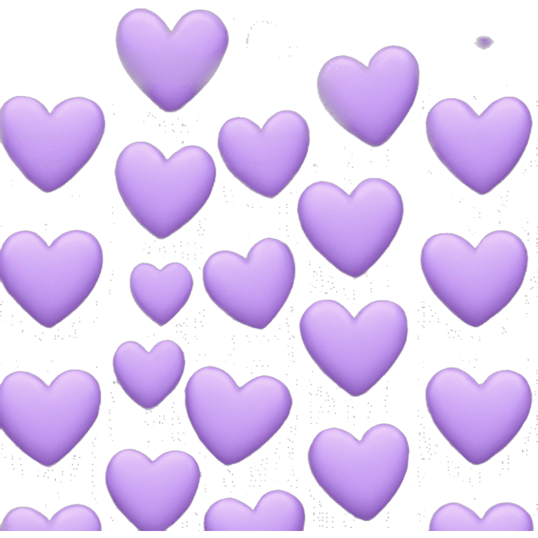 Lilac heart  emoji