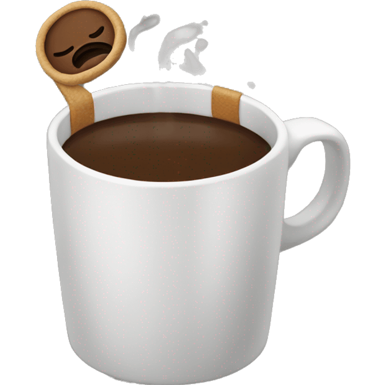 dunking coffee emoji