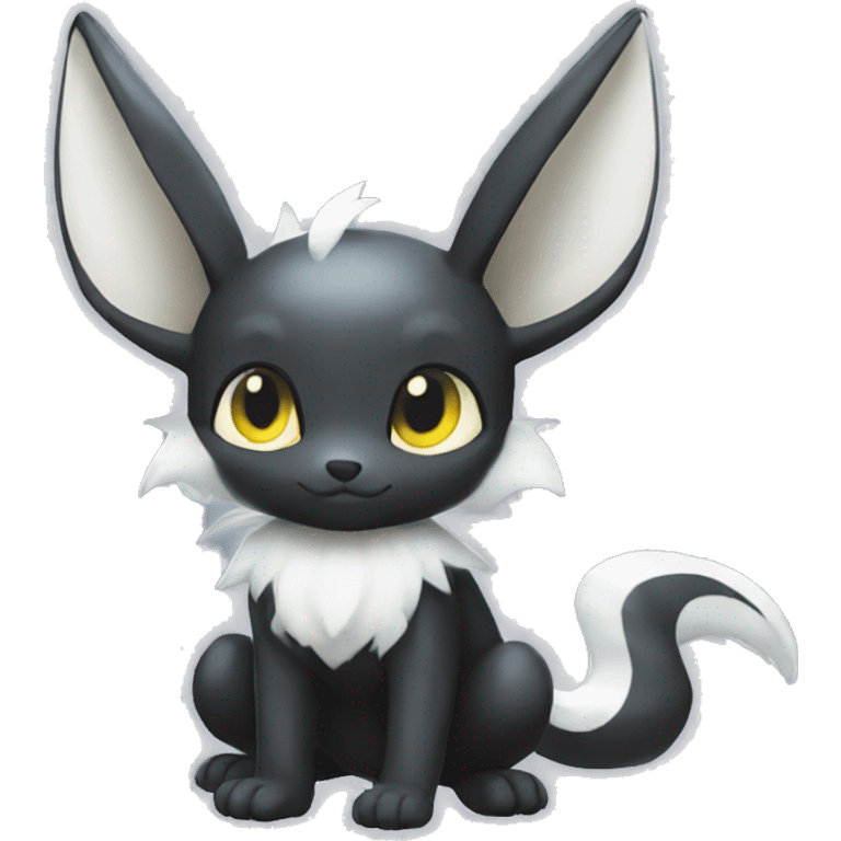 White Shiny Umbreon full body emoji