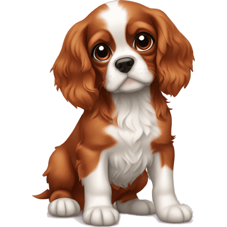 Cavalier King Charles Spaniel puppy emoji