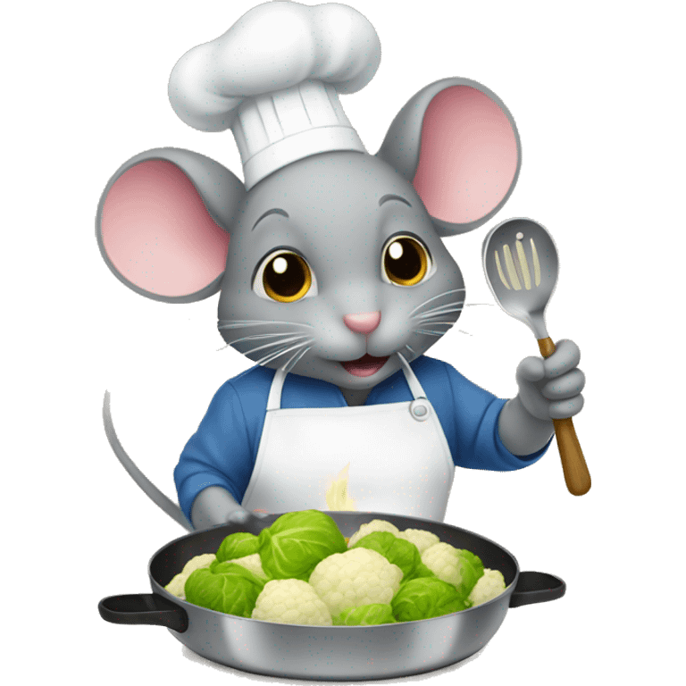 Mouse cooking rosenkohl  emoji