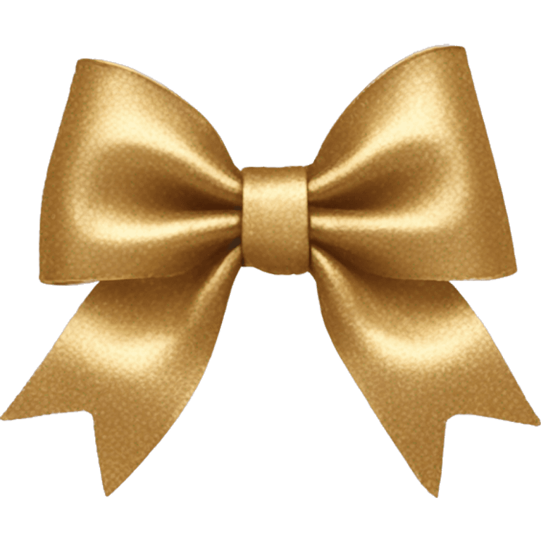 Gold hair bow emoji