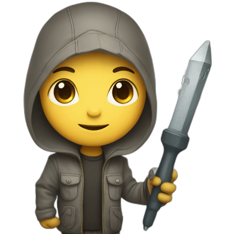 Chibi character with screwdriver in hand emoji