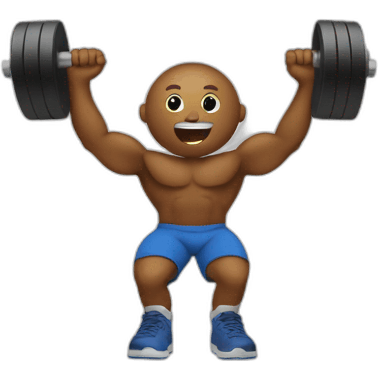 lifting weights emoji