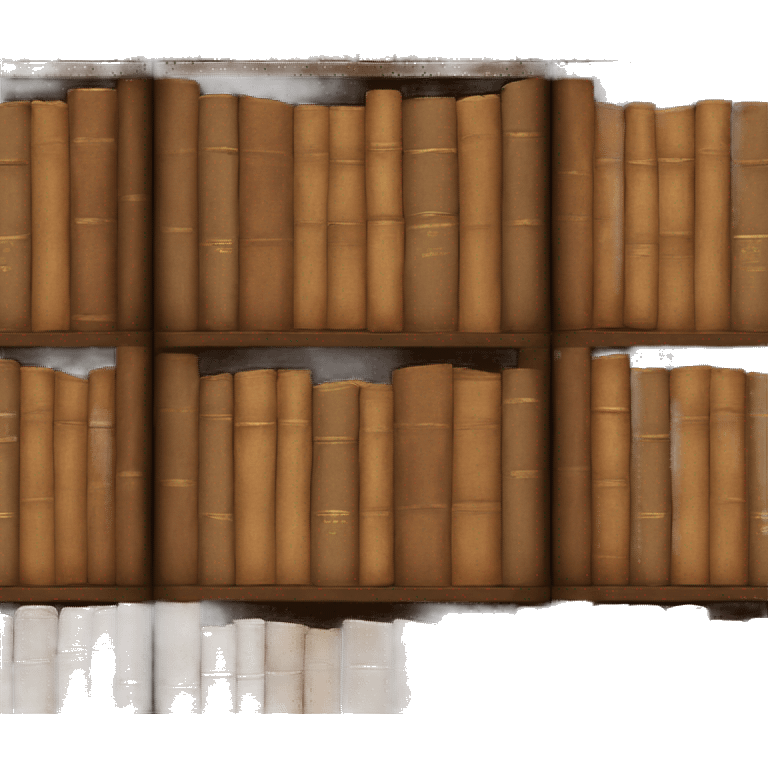 Brown chest of books emoji