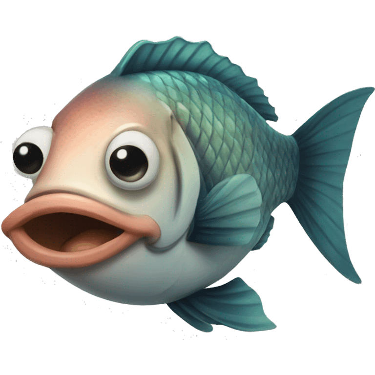 Fish with a moustache  emoji