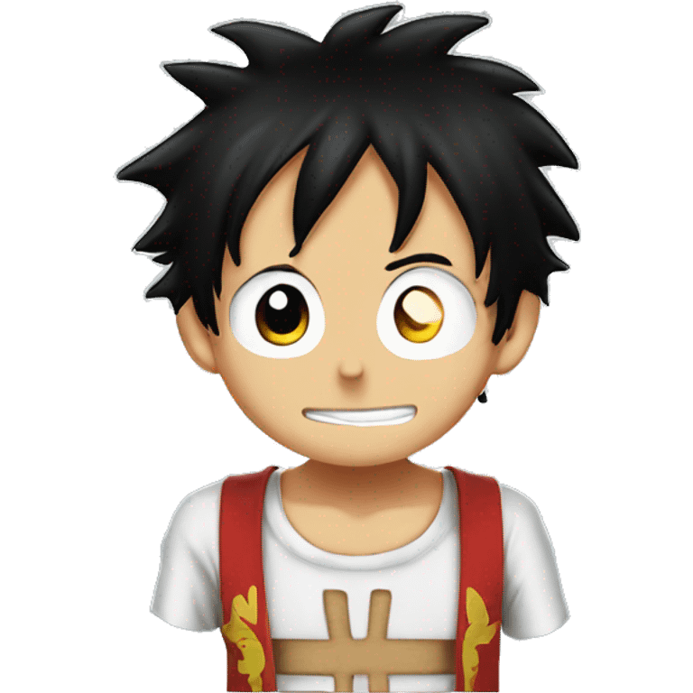 Luffy in love  emoji