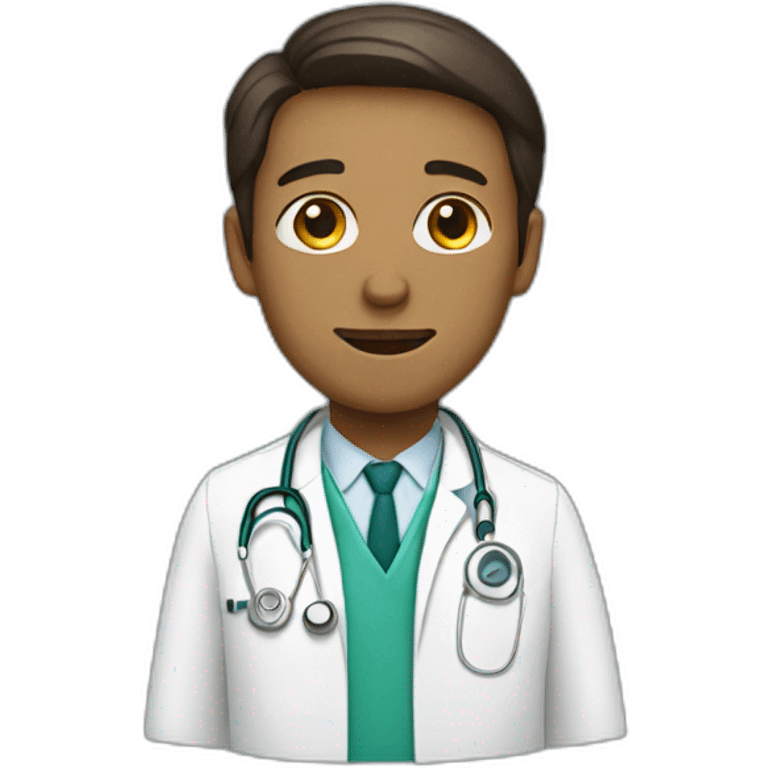 white coat doctor emoji