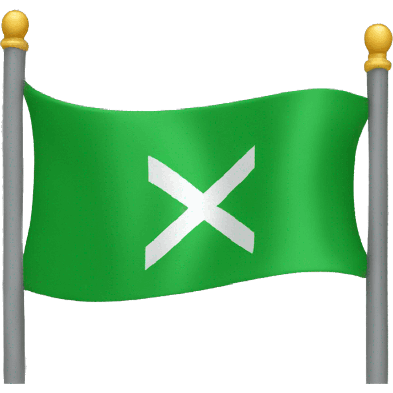 Green colour flag emoji