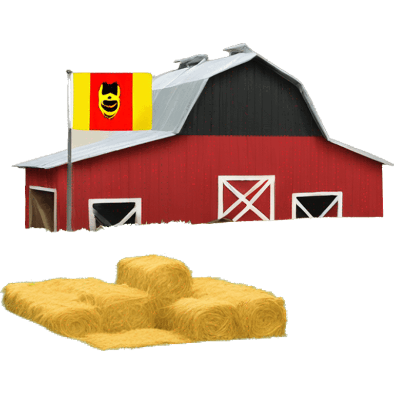 Farm and a belgium flag emoji