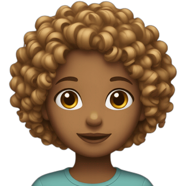 Curly girl emoji