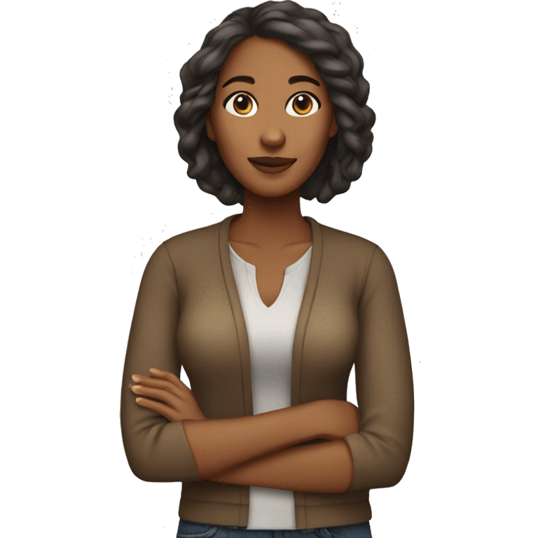 casual style brown skinned woman emoji