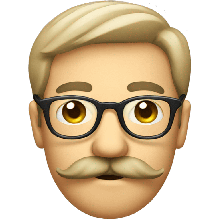 mustache with glasses emoji