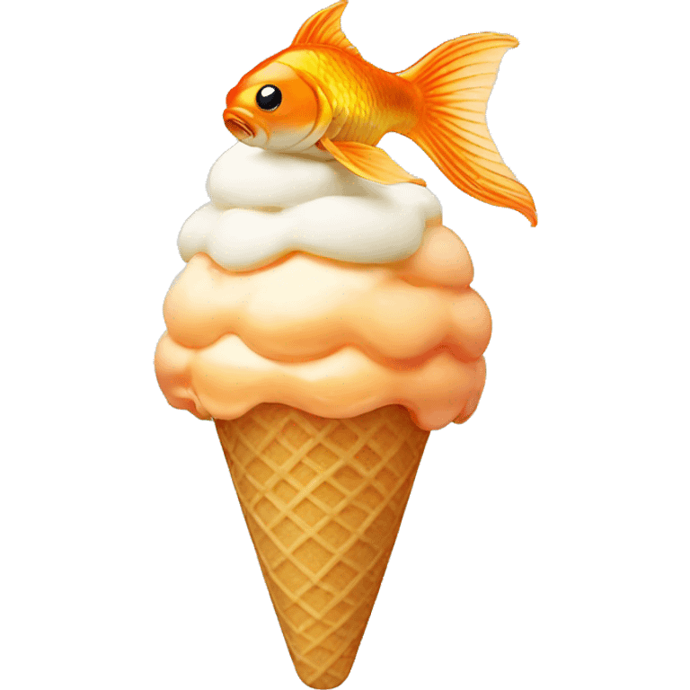 goldfish ice cream emoji