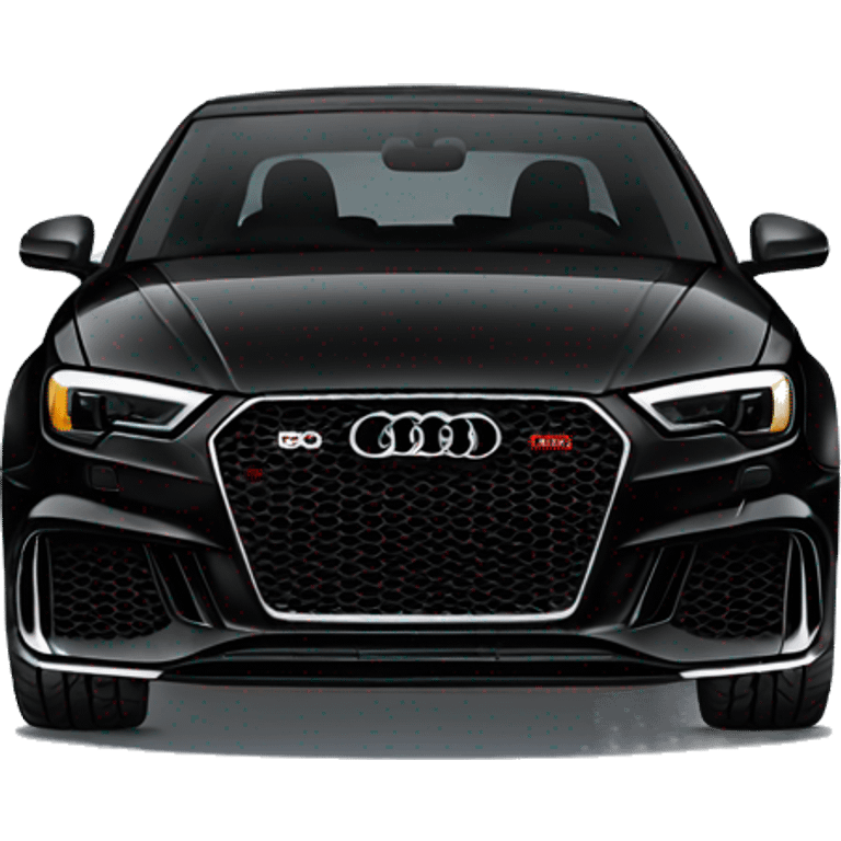 black audi RS3 emoji