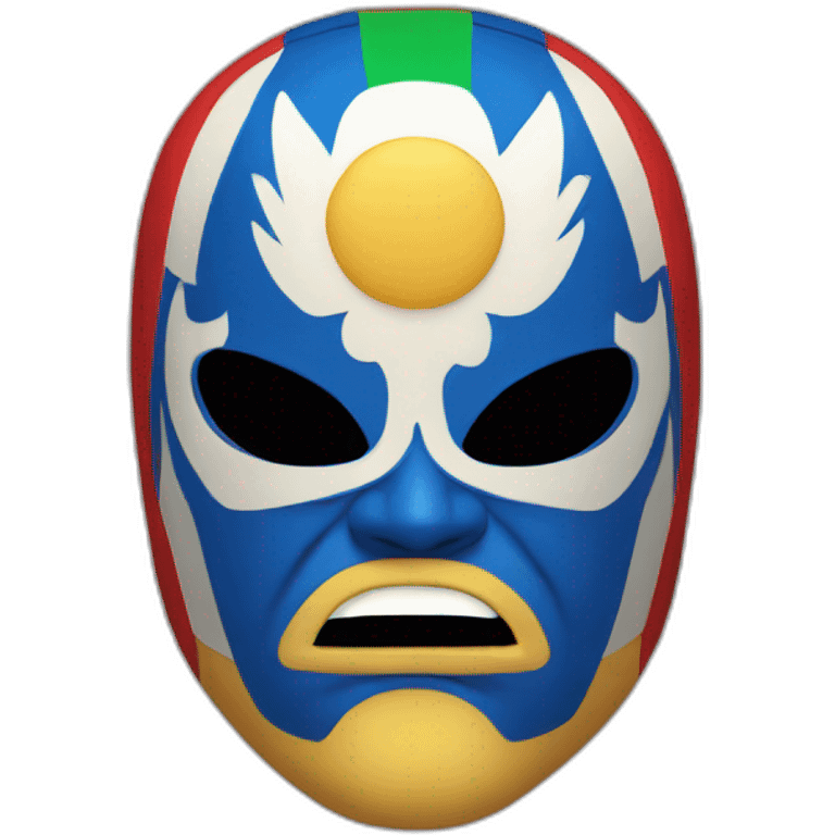 Mexican wrestler head emoji