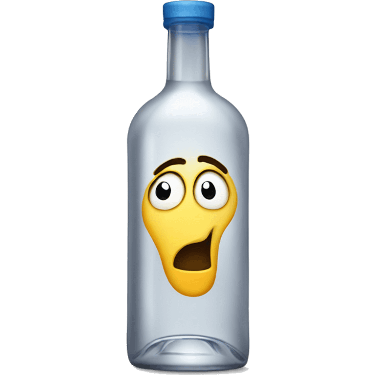 A bottle of vodka  emoji