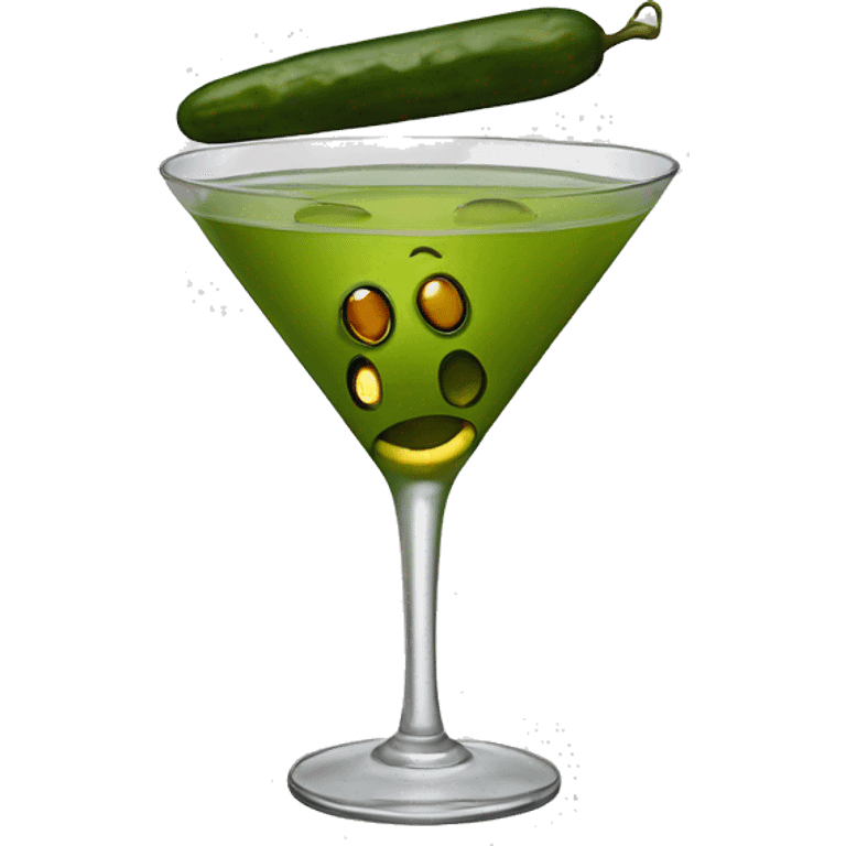 Pickle martini emoji