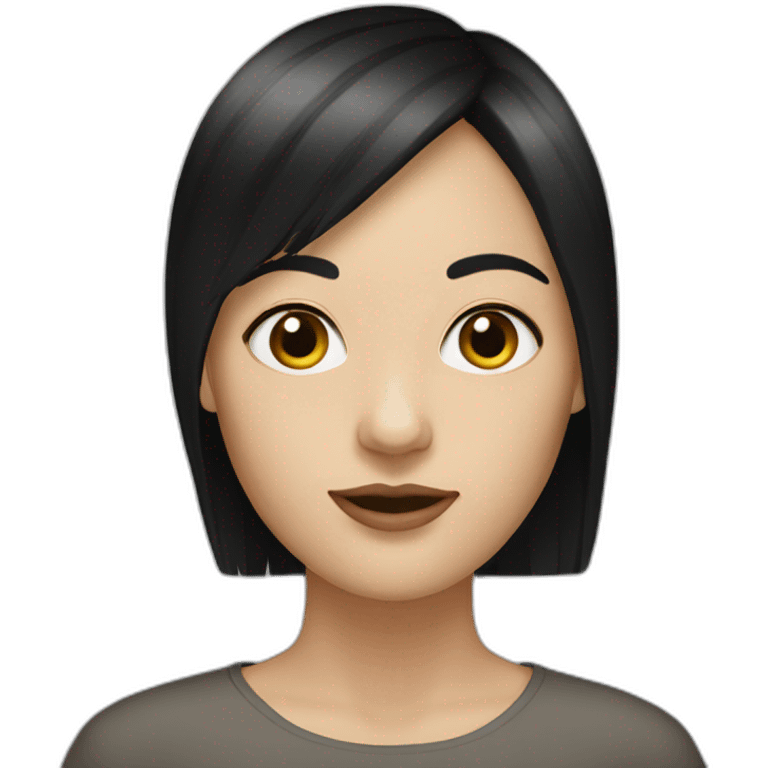 white-woman-with-medium-black-hair-and-straight-fringe emoji