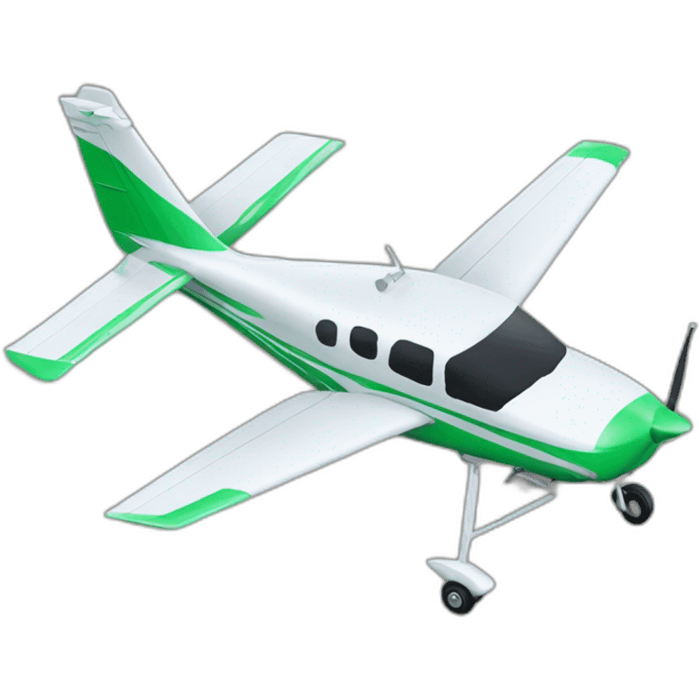 green cirrus aircraft emoji