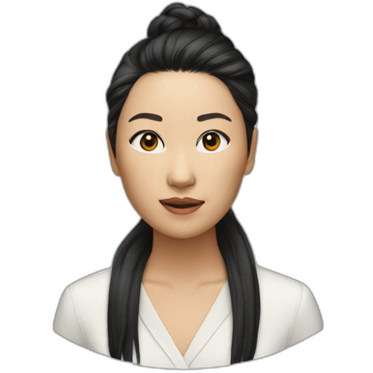 Celine Song Director Asian alone head woman emoji