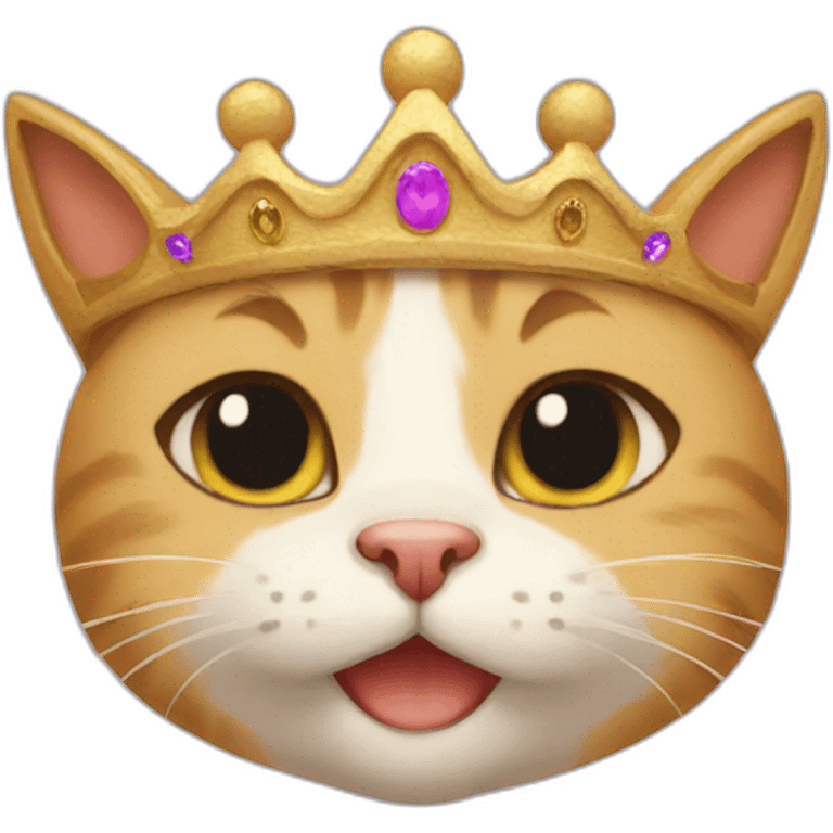 cat crown emoji