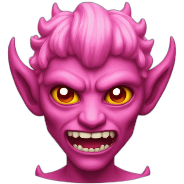 Pink demon emoji