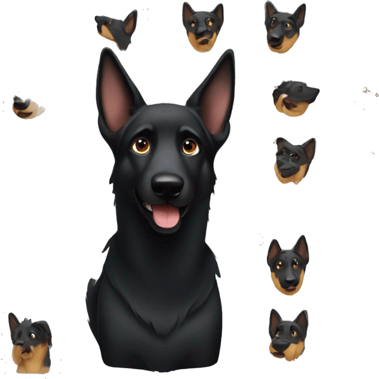 Black shepherd  emoji