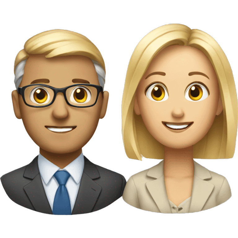 Two finance advisor emoji