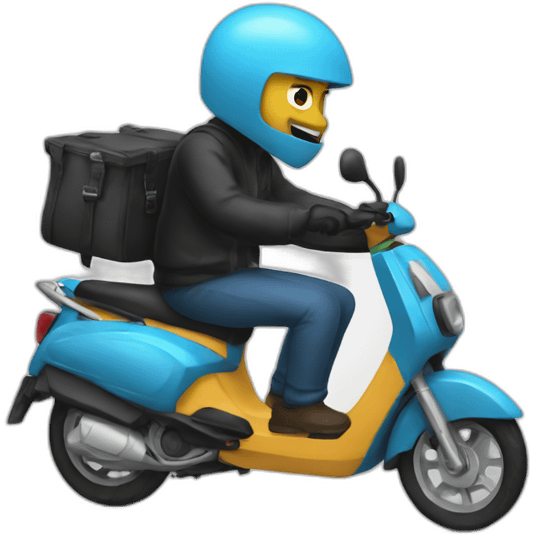 Moped thief emoji