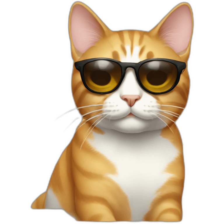 Cat with sunglasses emoji