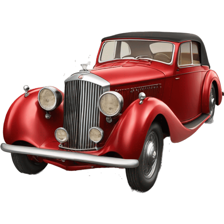 Red bentley 1937 emoji