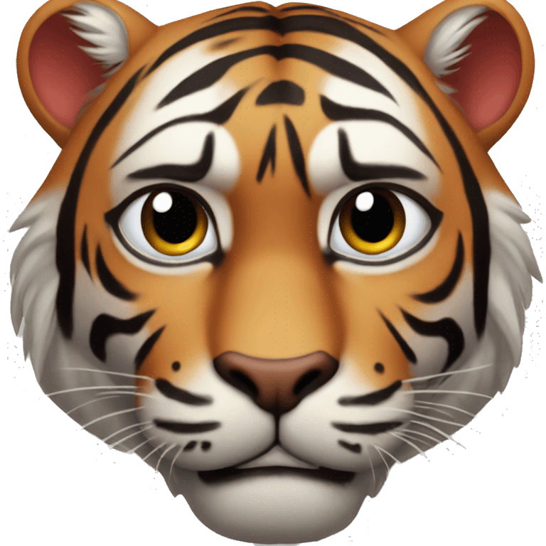 Tigre avec des yeux rouges emoji