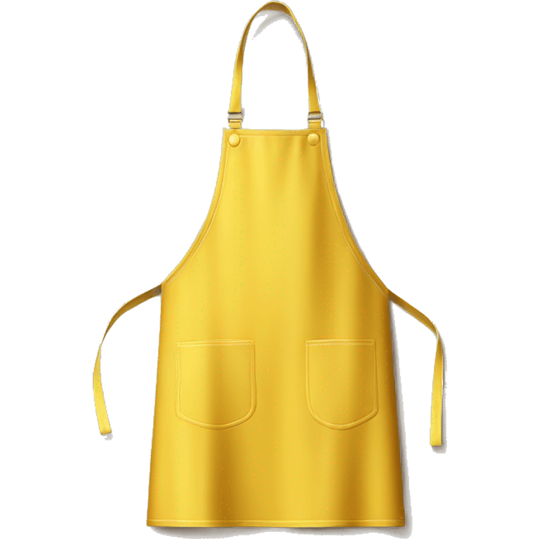 Realistic yellow kitchen apron isolated  emoji