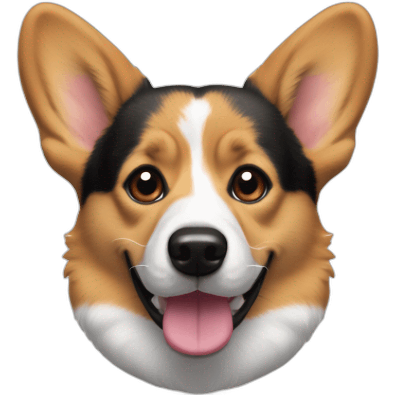 corgi and dash hund mix with jack russel ears and black mouth emoji