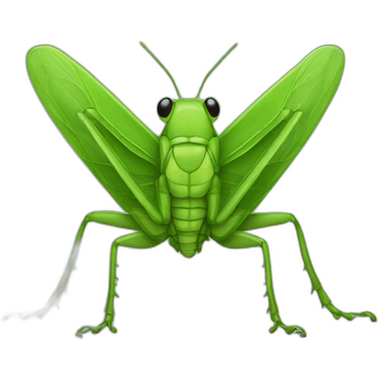 Green grasshopper emoji