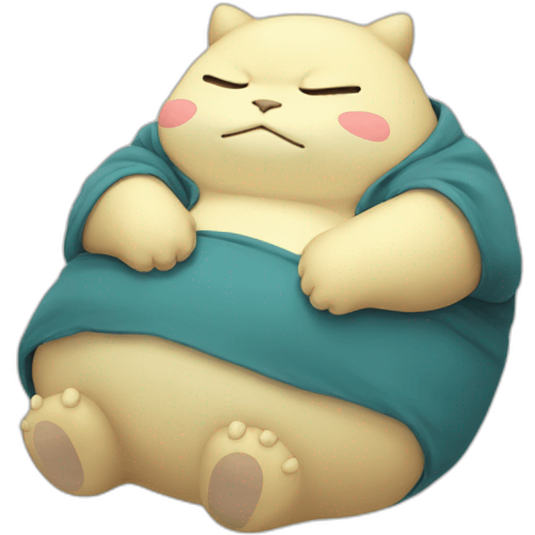 Snorlax sleeping emoji