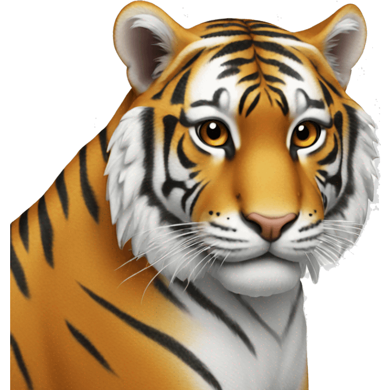 Tiger-white emoji