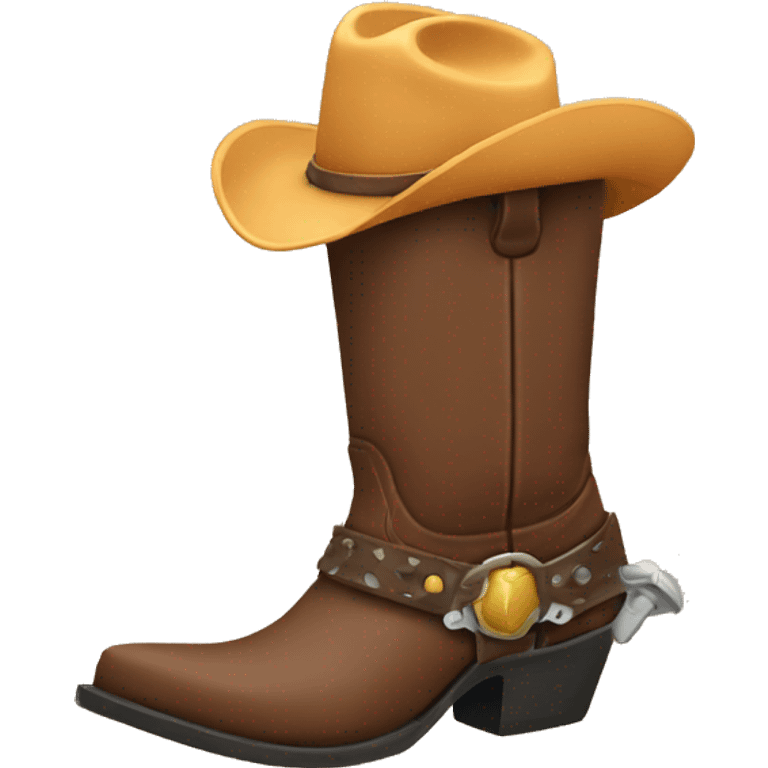 Cowboy boot emoji