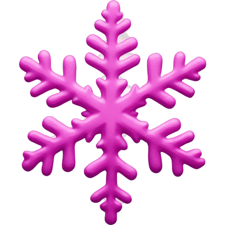 Pink snowflake  emoji