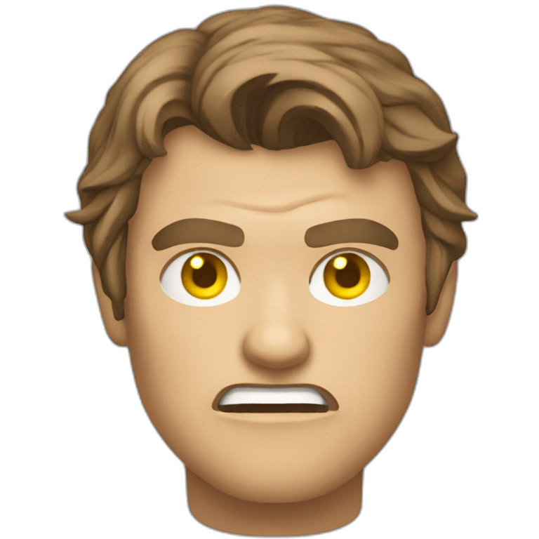 Anakin Skywalker angry with yellow eyes emoji