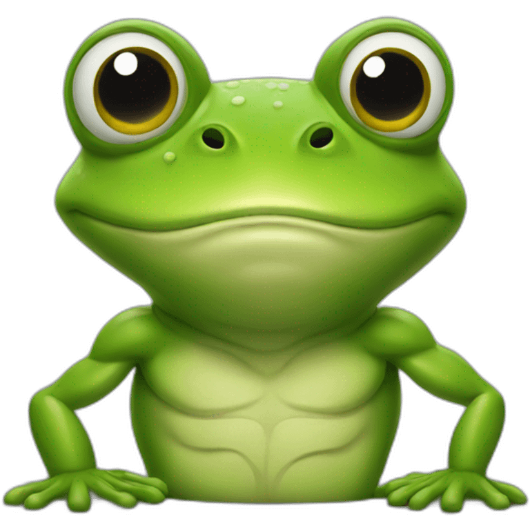 muscular frog emoji