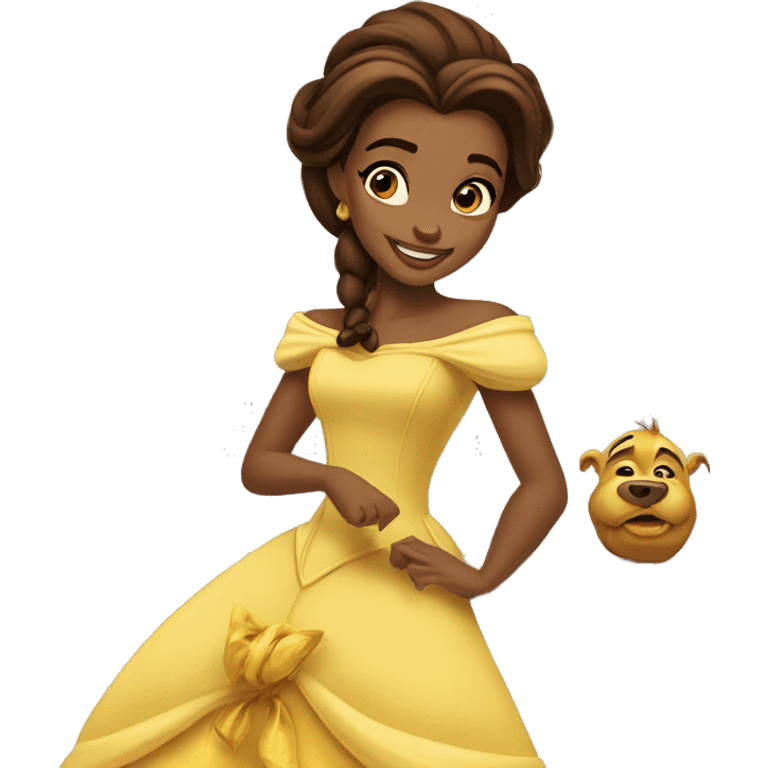 beauty and the beast belle emoji